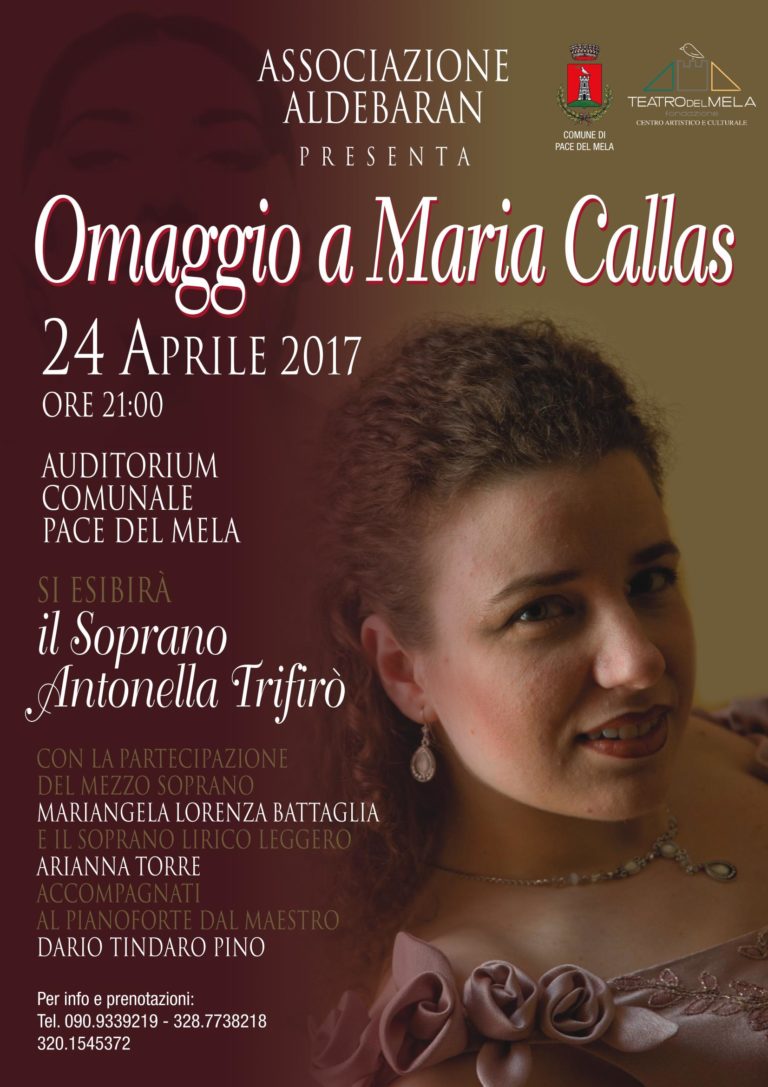 Omaggio a Maria Callas :: 24 aprile 2017 – ore 21:00