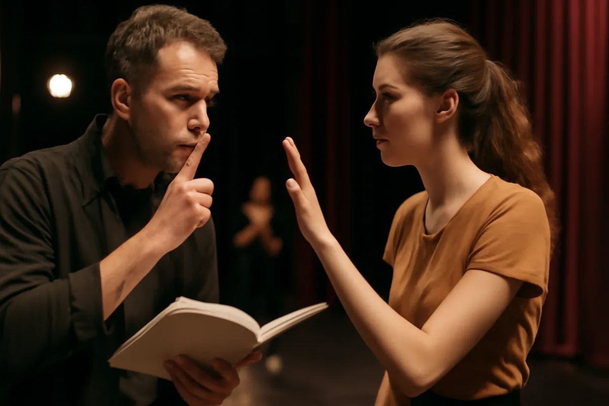 Esistono davvero codici segreti tra attori e registi? Il linguaggio teatrale spiegato con esempi
