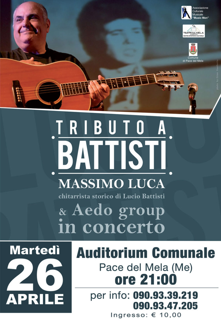 Tributo a Battisti – Martedì 26 aprile 2016